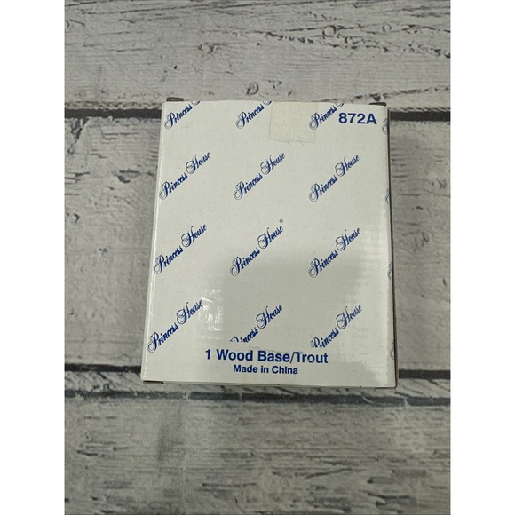 Princess House-Wonders of the Wild-Wood Trout Base #872 NEW - Picture 2 of 6